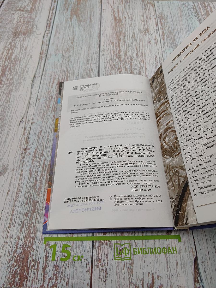 Литература. 9 класс. Часть 2