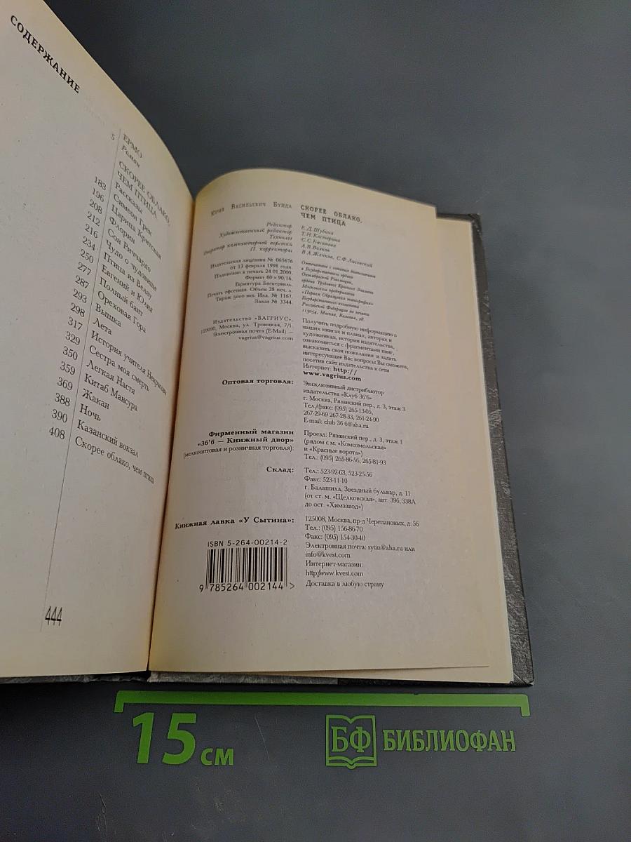 Скорее облако, чем птица