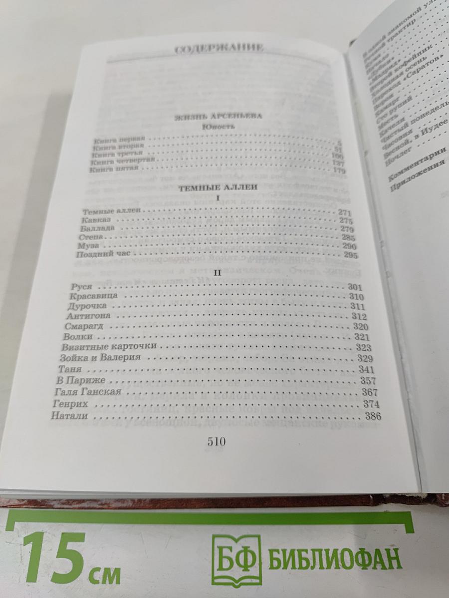 Жизнь Арсеньева. Темные аллеи