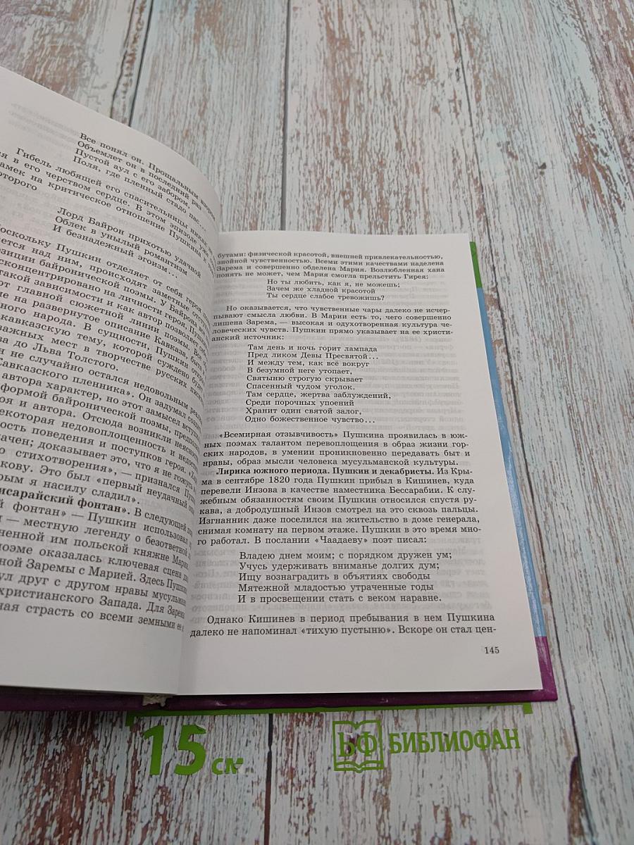 Русская литература XIX века. 10 класс. Часть первая