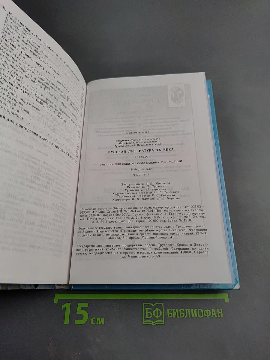 Русская литература XX века. 11 класс. Часть 1