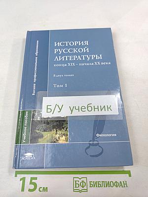 История русской литературы конца XIX – начала XX века. В двух томах. Том 1
