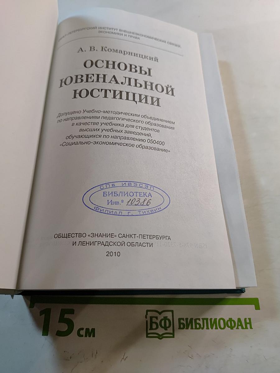 Основы ювенальной юстиции