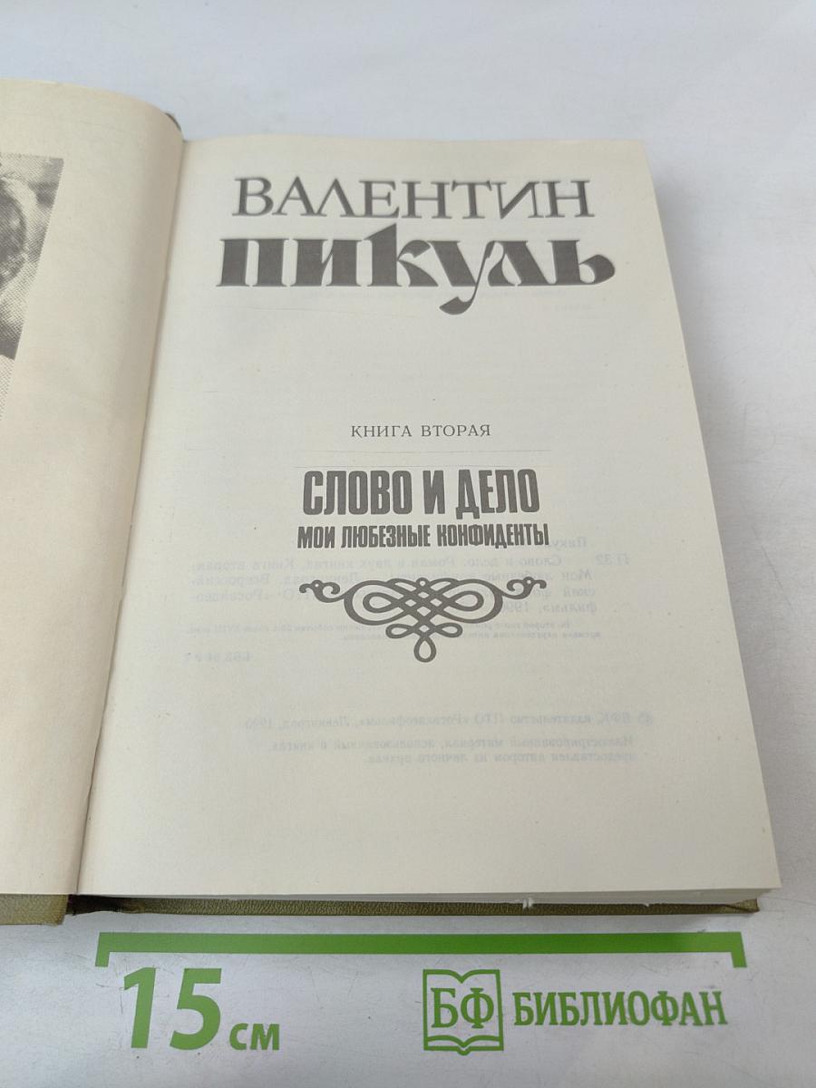 Слово и дело. Книга вторая: Мои любезные конфиденты