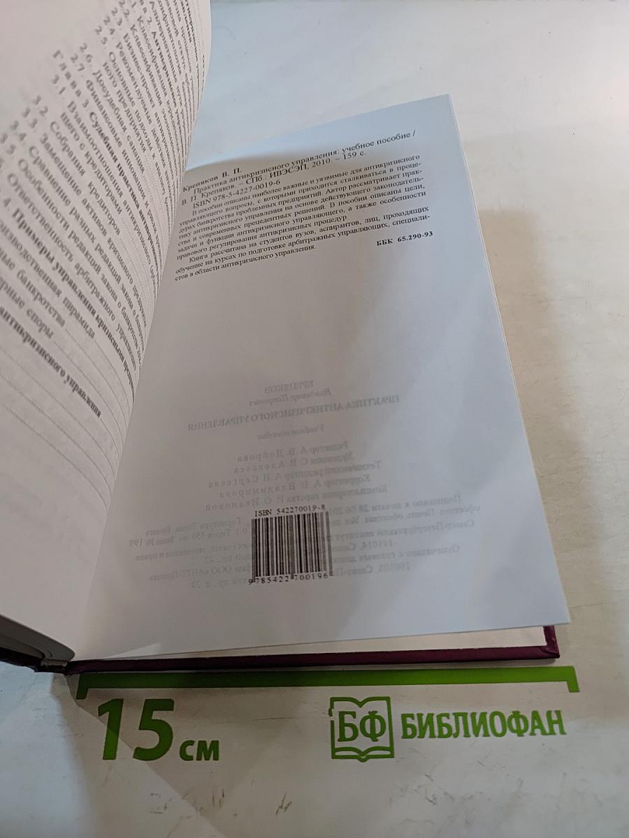 Практика антикризисного управления