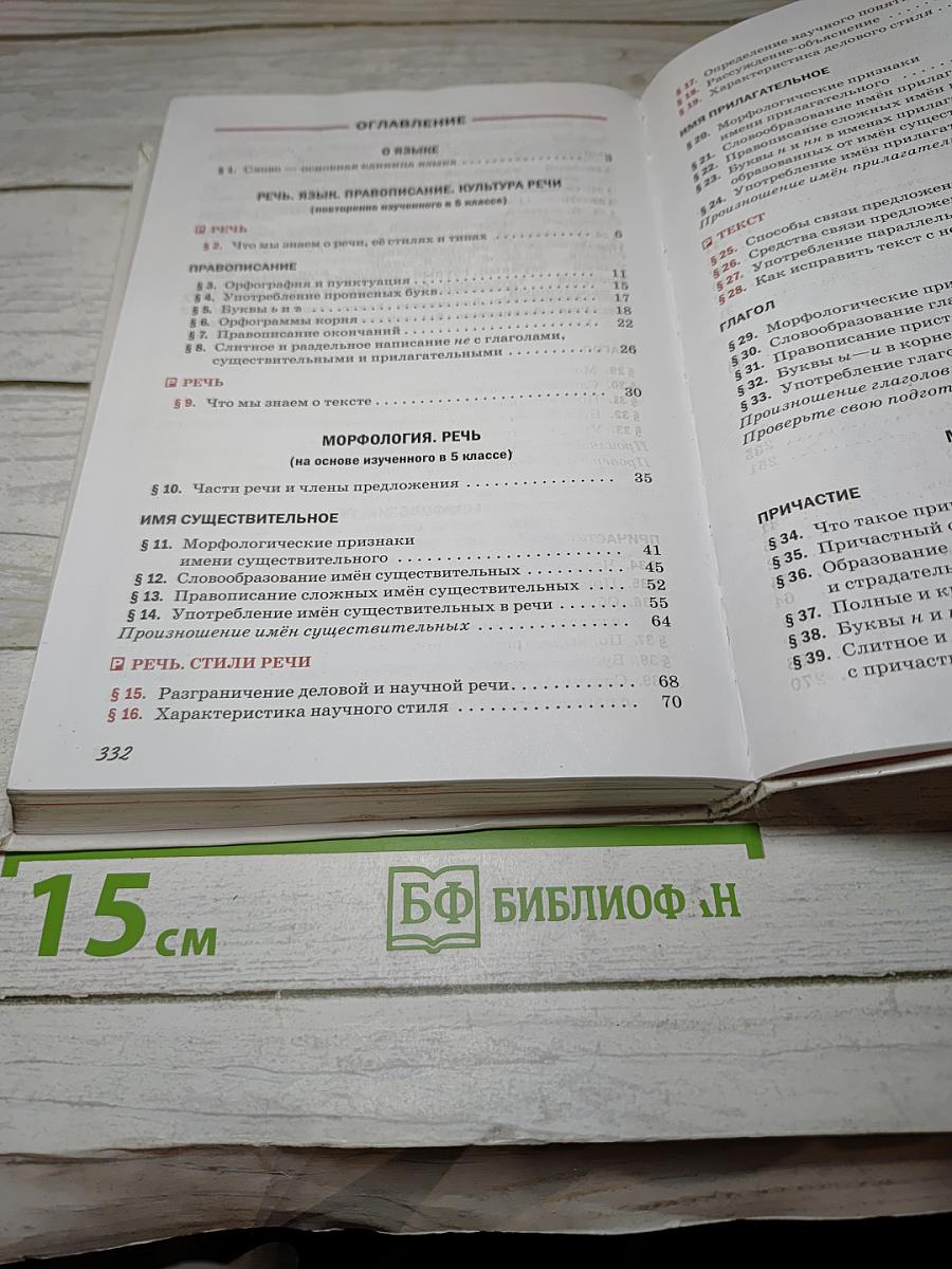 Русский язык 6 класс