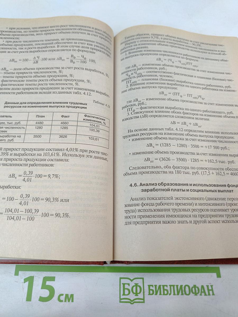 Экономический анализ деятельности предприятия