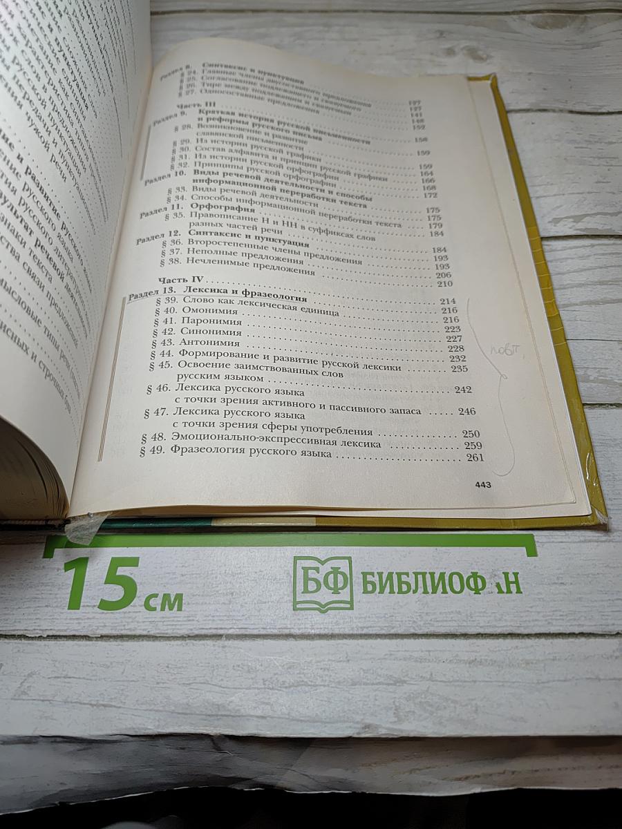 Русский язык 10 класс