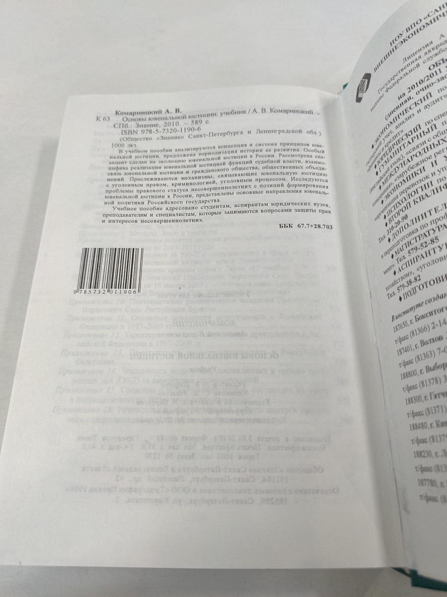 Основы ювенальной юстиции