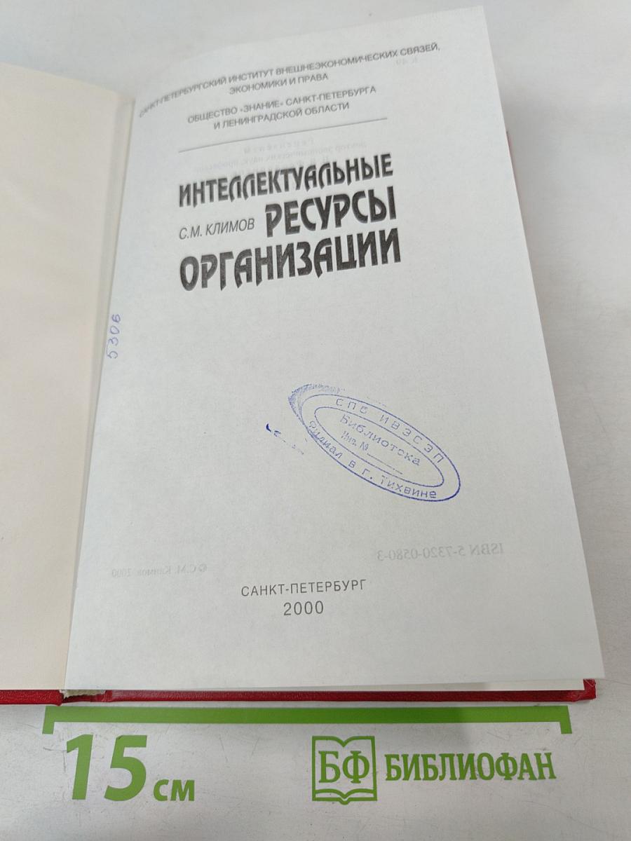 Интеллектуальные ресурсы организации