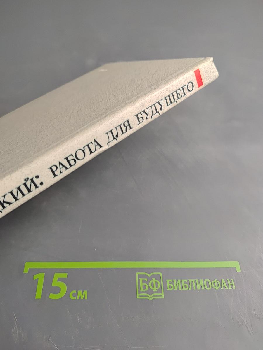 Ст. шацкий: работа для будущего