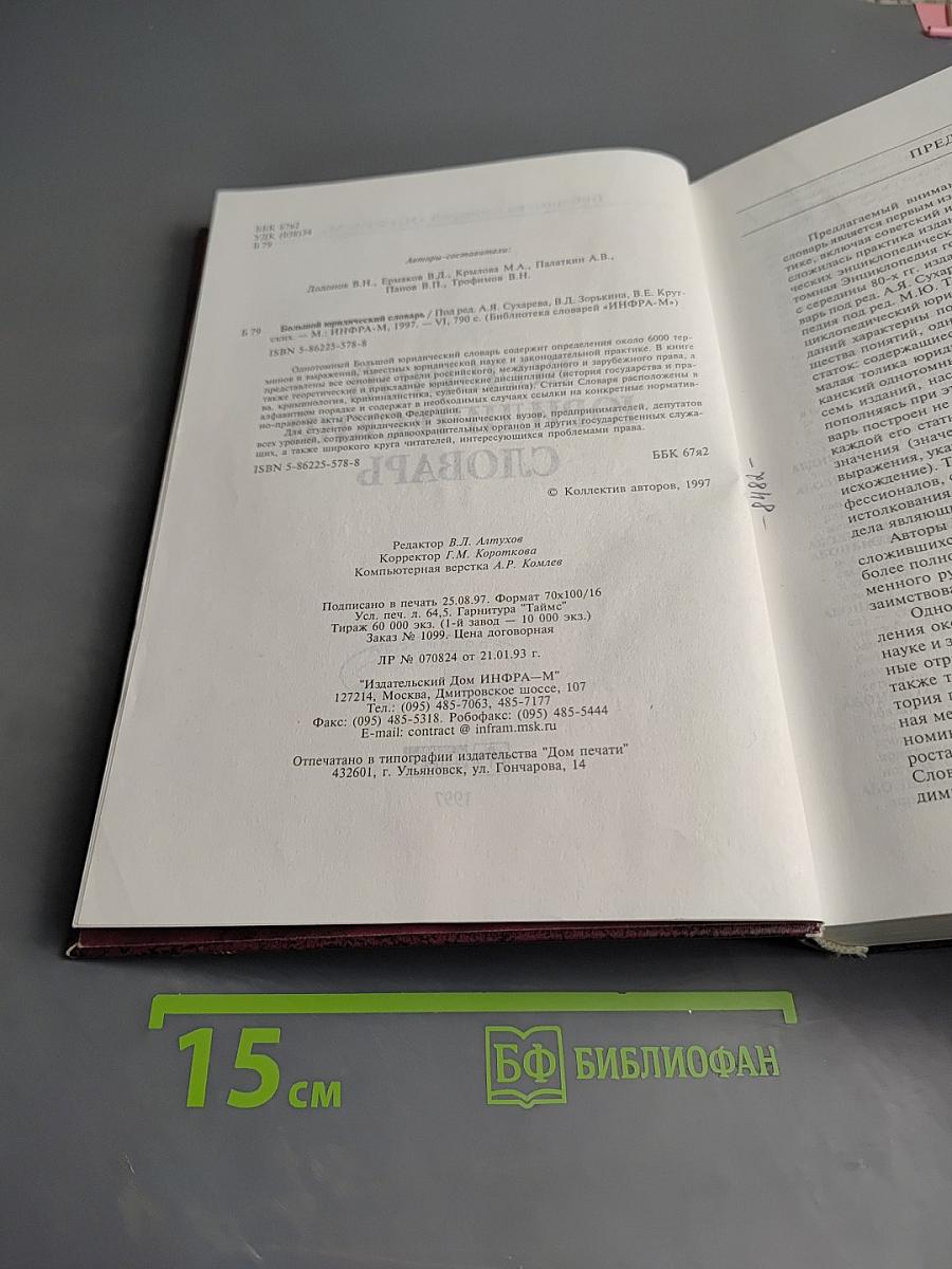 Большой юридический словарь