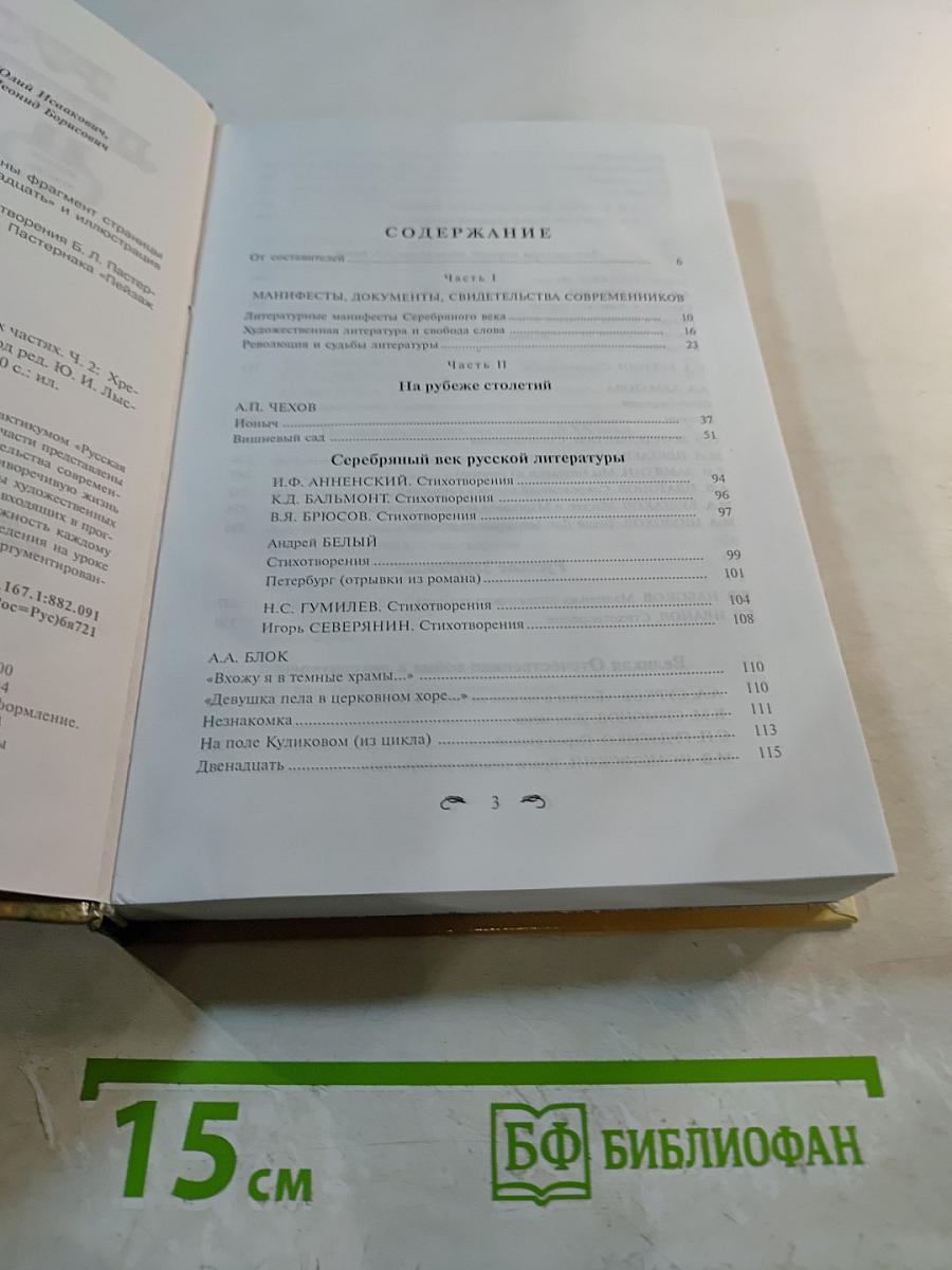 Русская литература XX века. Хрестоматия. 11 класс. Часть 2