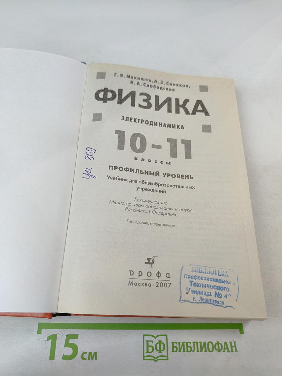 Физика. Электродинамика 10-11 классы