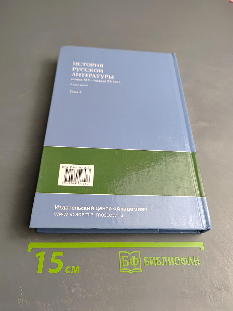 История русской литературы конца XIX – начала XX века. В двух томах. Том 2. Учебное пособие