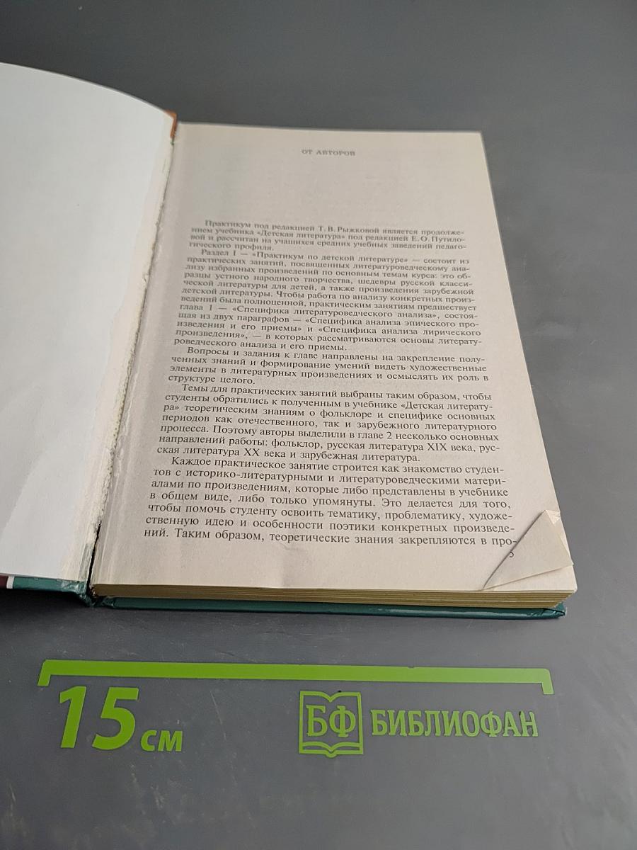 Детская литература. Выразительное чтение. Практикум