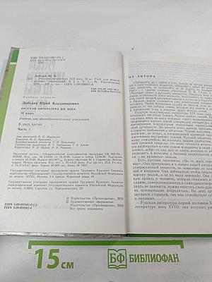 Русская литература XIX века. 10 класс. Часть 1