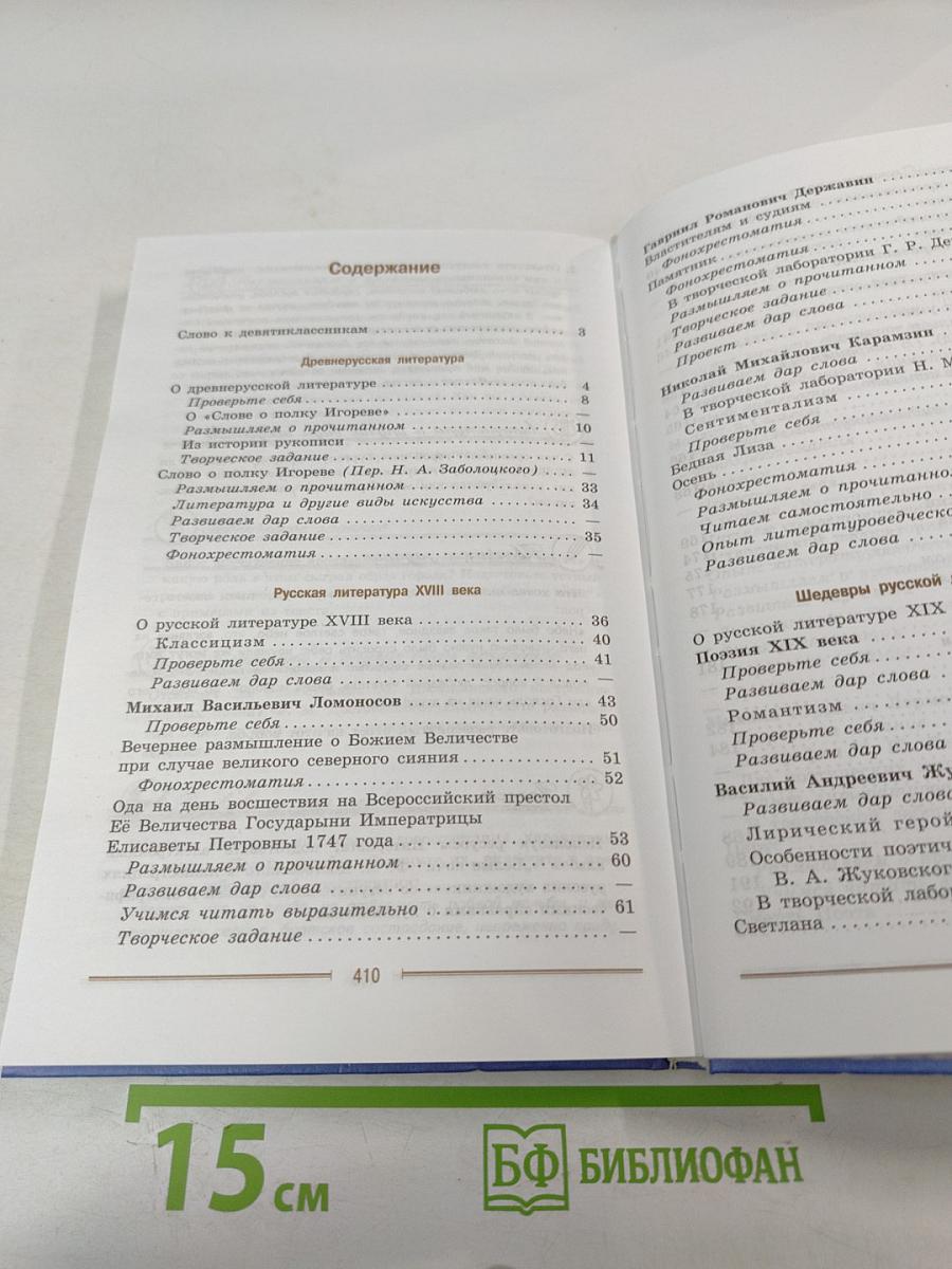 Литература 9 класс. Часть 1