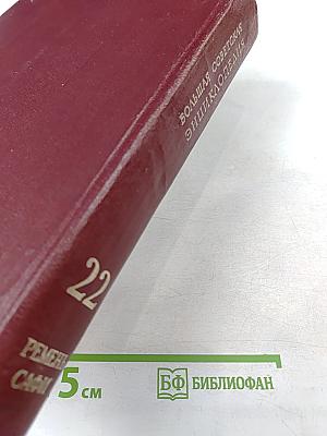 Большая Советская Энциклопедия. Том 22: Ремень – Сафи