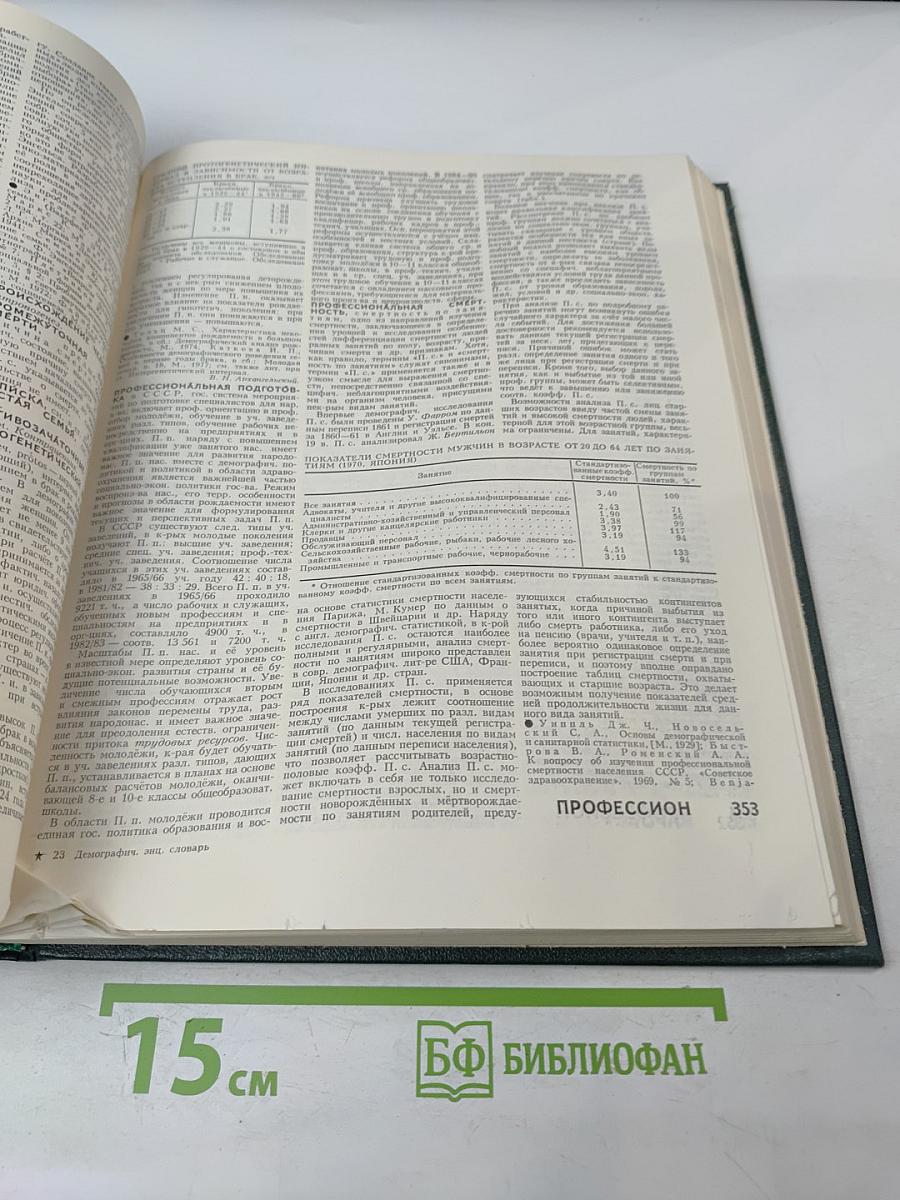 Демографический энциклопедический словарь