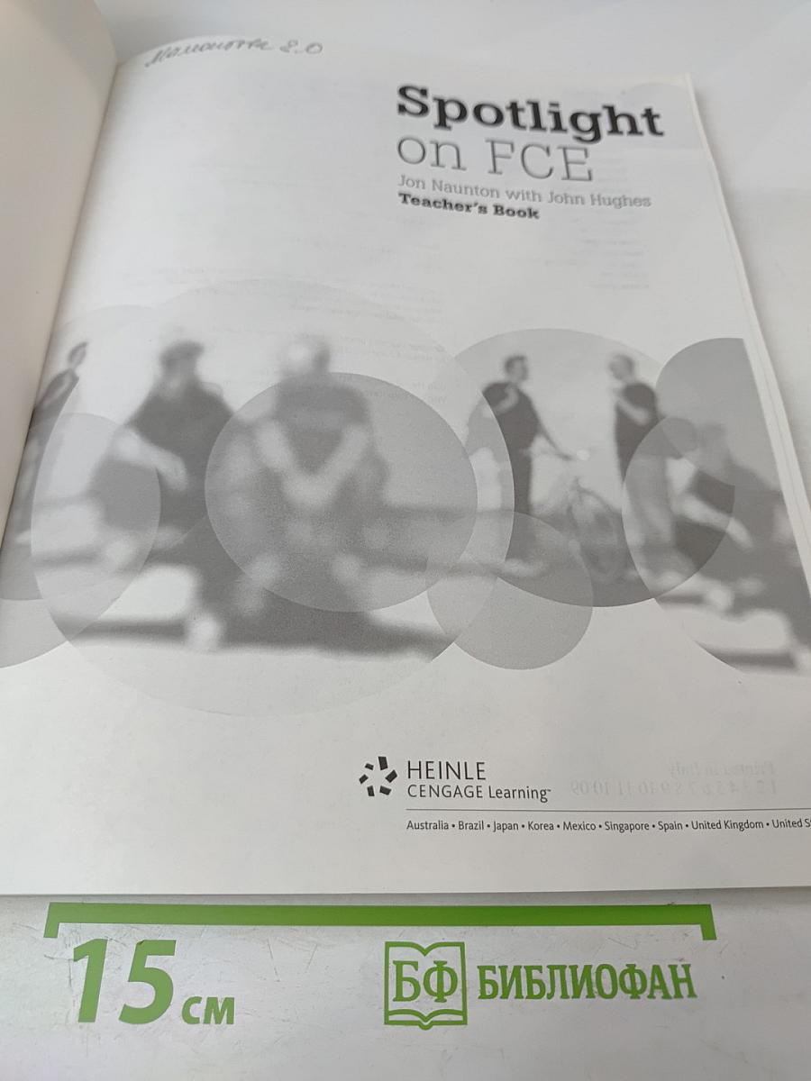 Spotlight on FCE Teacher's Book