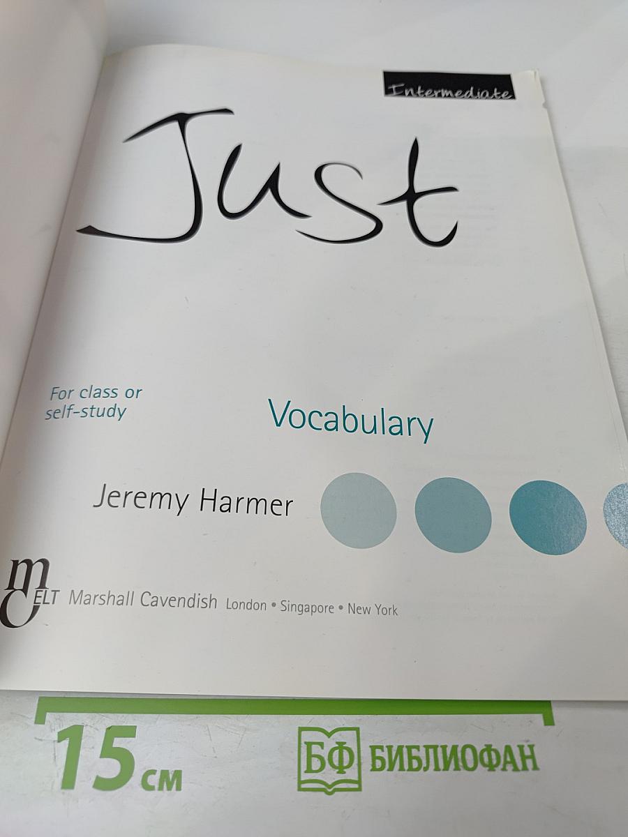 Just Vocabulary. Intermediate