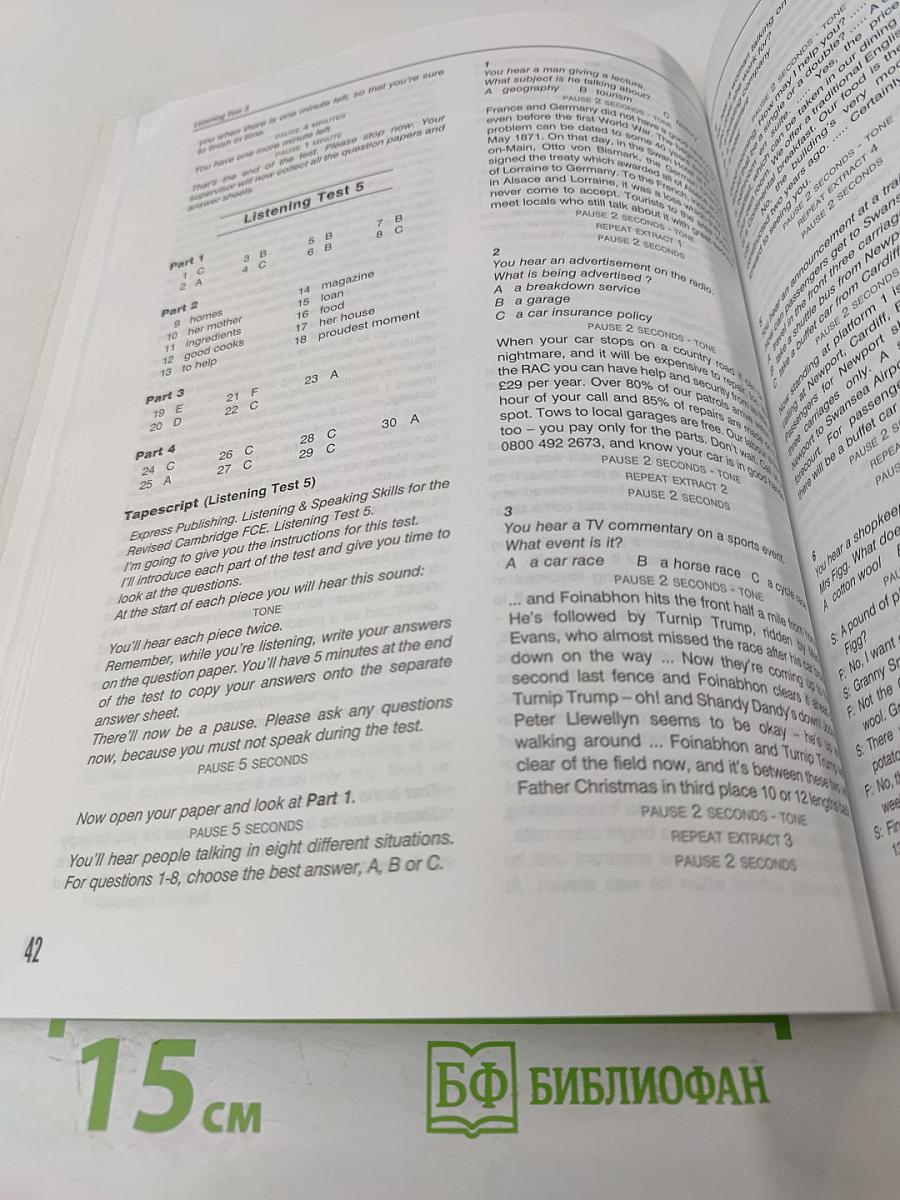 Teacher's Book FCE Practice Exam Papers & Listening & Speaking Skills 1