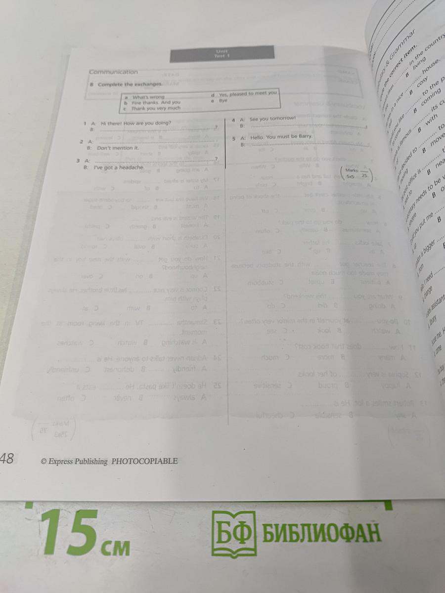Test booklet upstream pre-intermediate