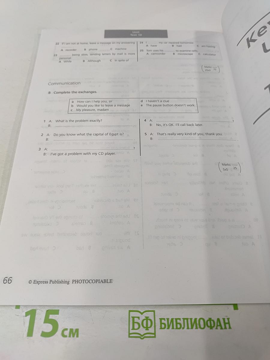 Test booklet upstream pre-intermediate