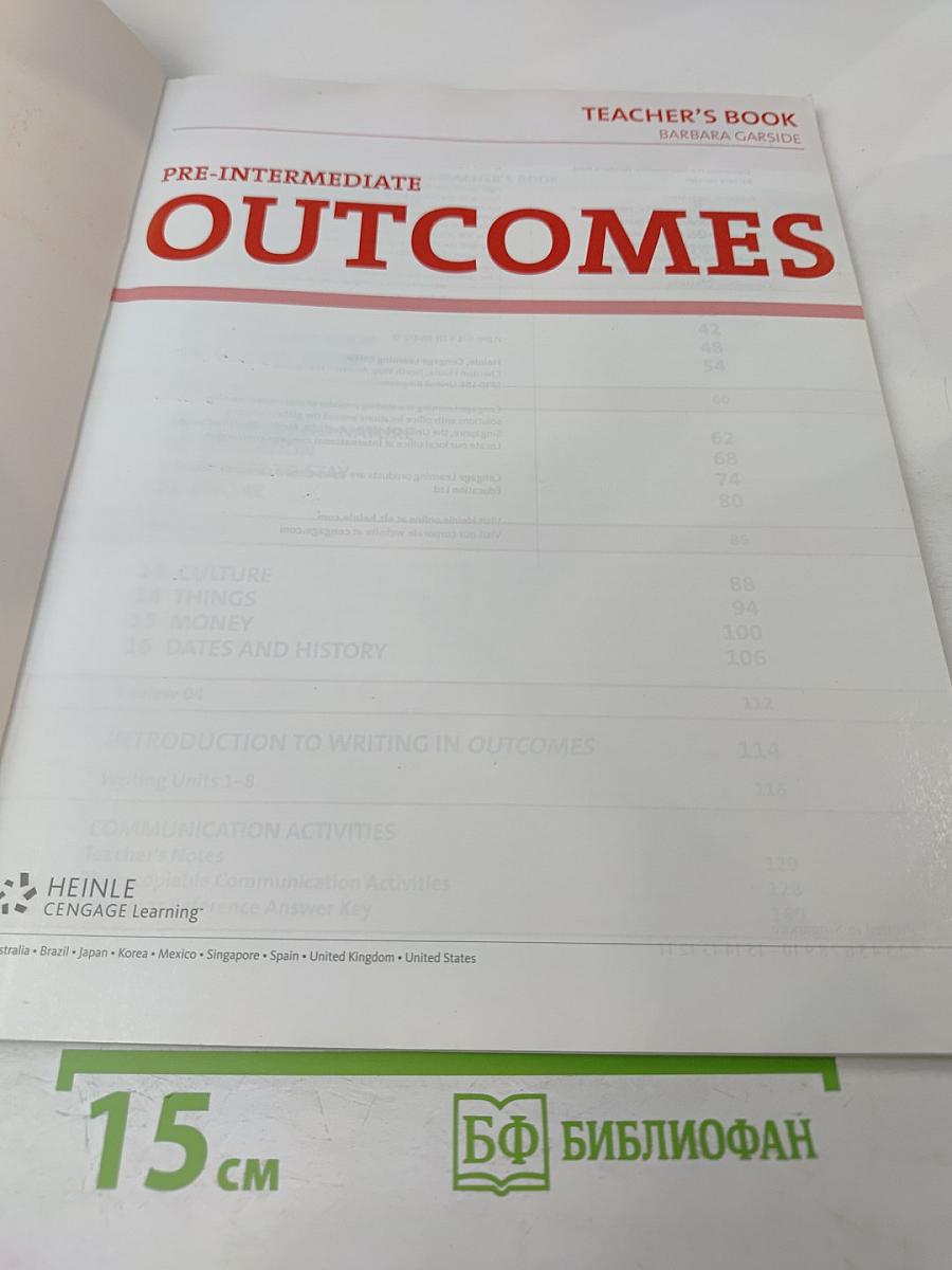 Outcomes. Real English for the Real World. Pre-intermediate. Teacher's Book