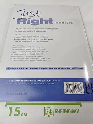 Just Right Teacher's Book Intermediate