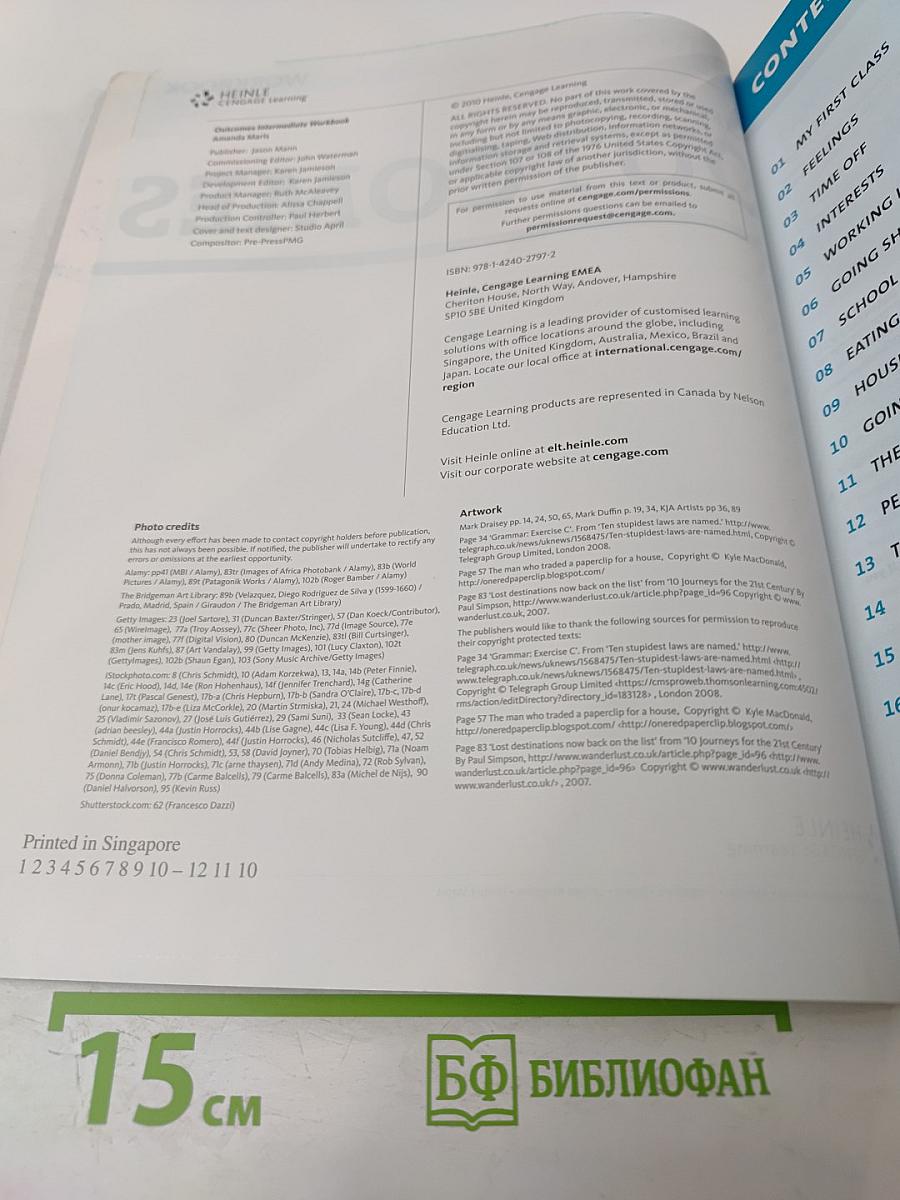 Outcomes Intermediate Workbook