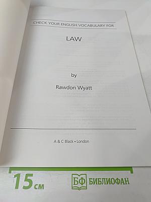 Check Your English Vocabulary for Law, Third Edition