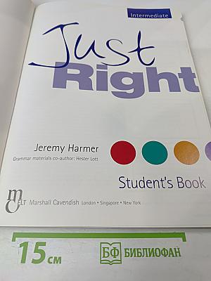 Just Right Student's Book Intermediate