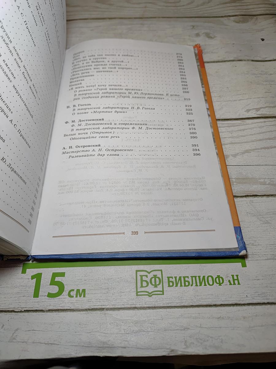 Литература, 9 класс, часть 1