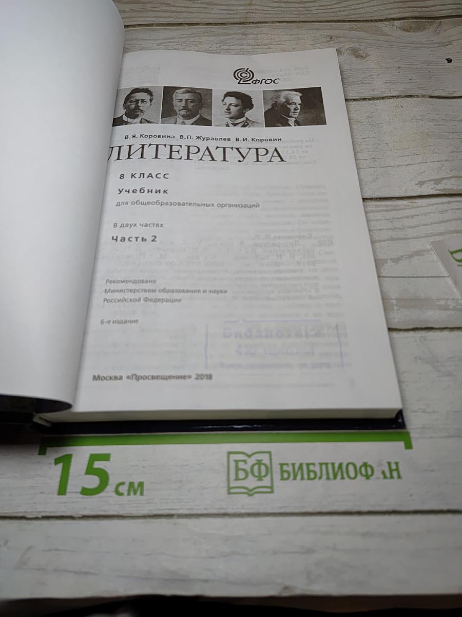 Литература. 8 класс. Часть 2