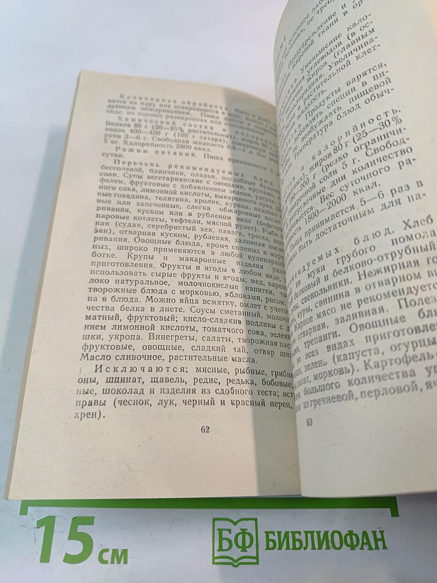 Краткий справочник по диетическому питанию