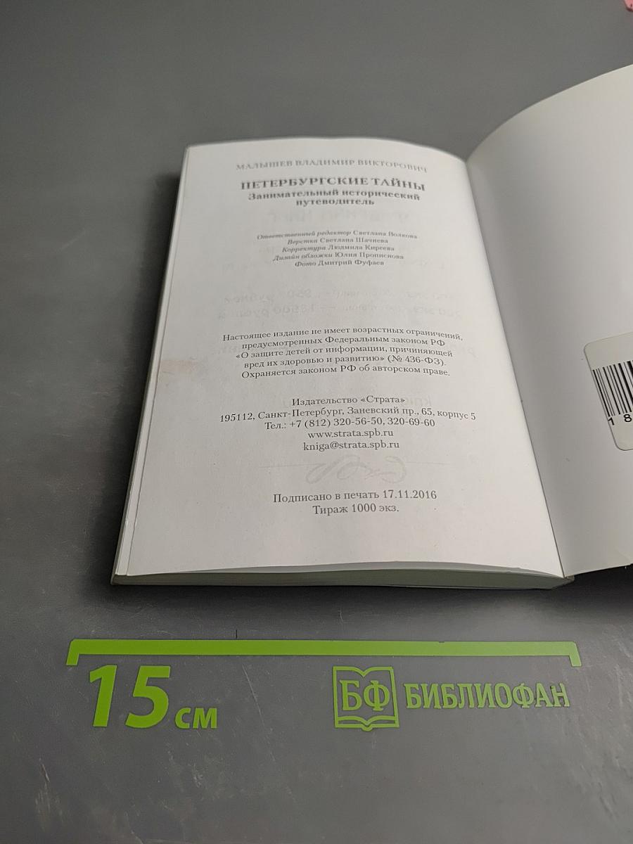 Петербургские тайны. Занимательный исторический путеводитель