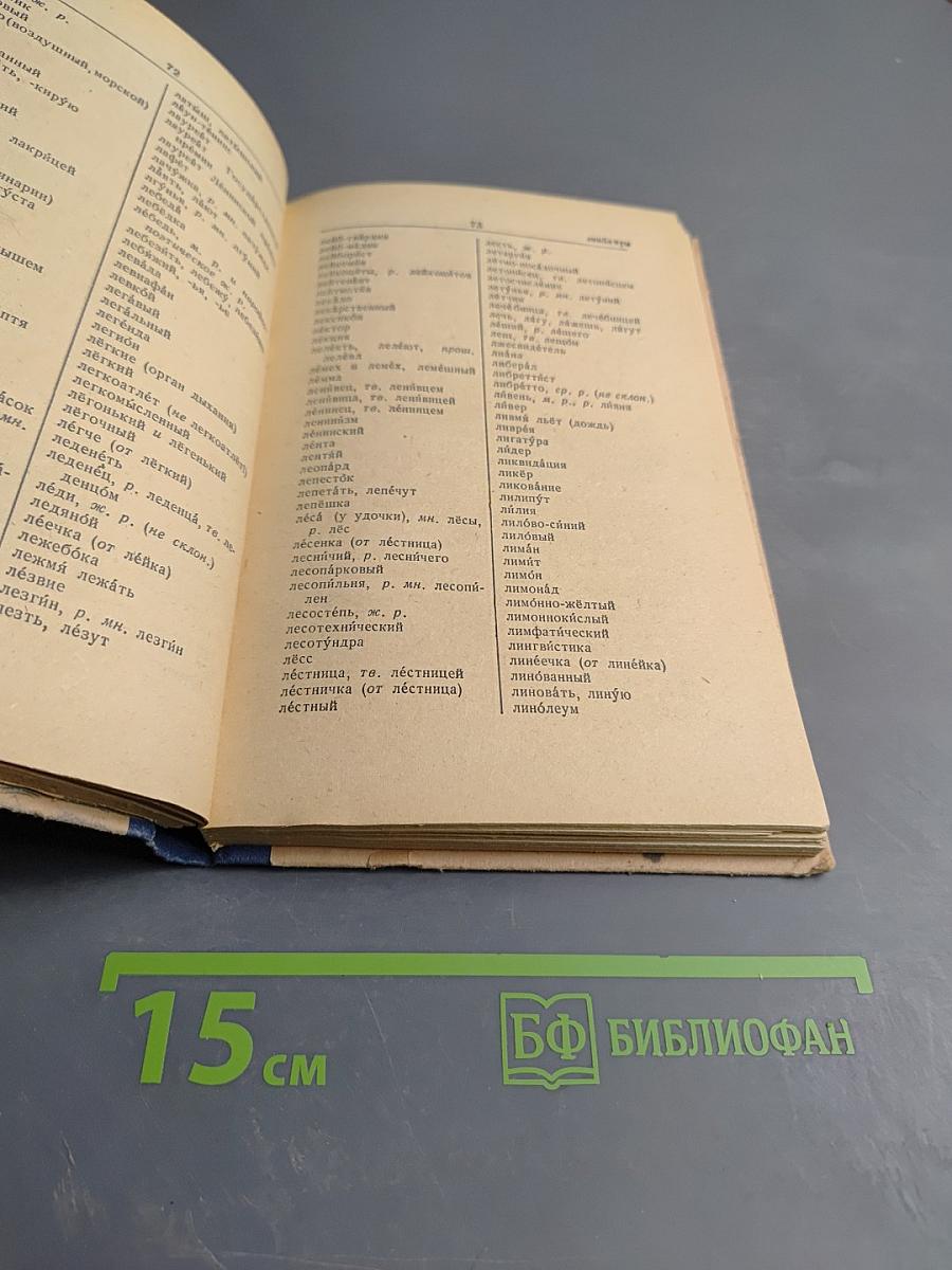 Орфографический словарь для учащихся средней школы