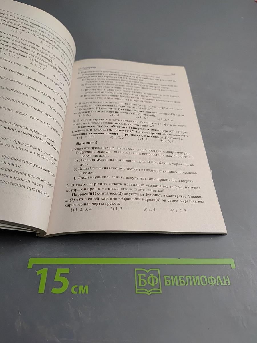 Русский язык 10-11 класс. Тематические тесты. Подготовка к ЕГЭ