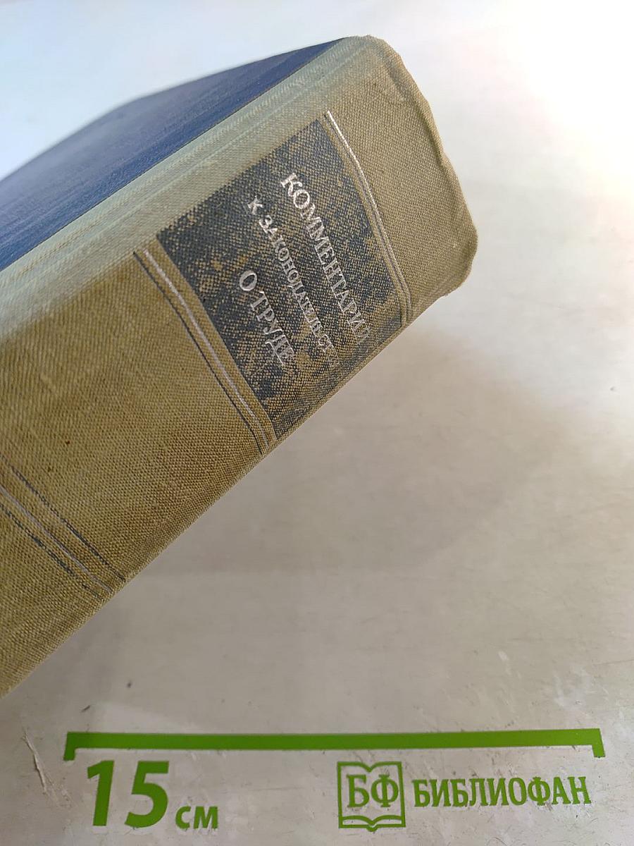 Комментарий к законодательству о труде