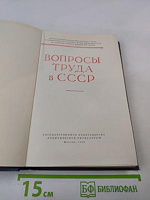 Вопросы труда в СССР