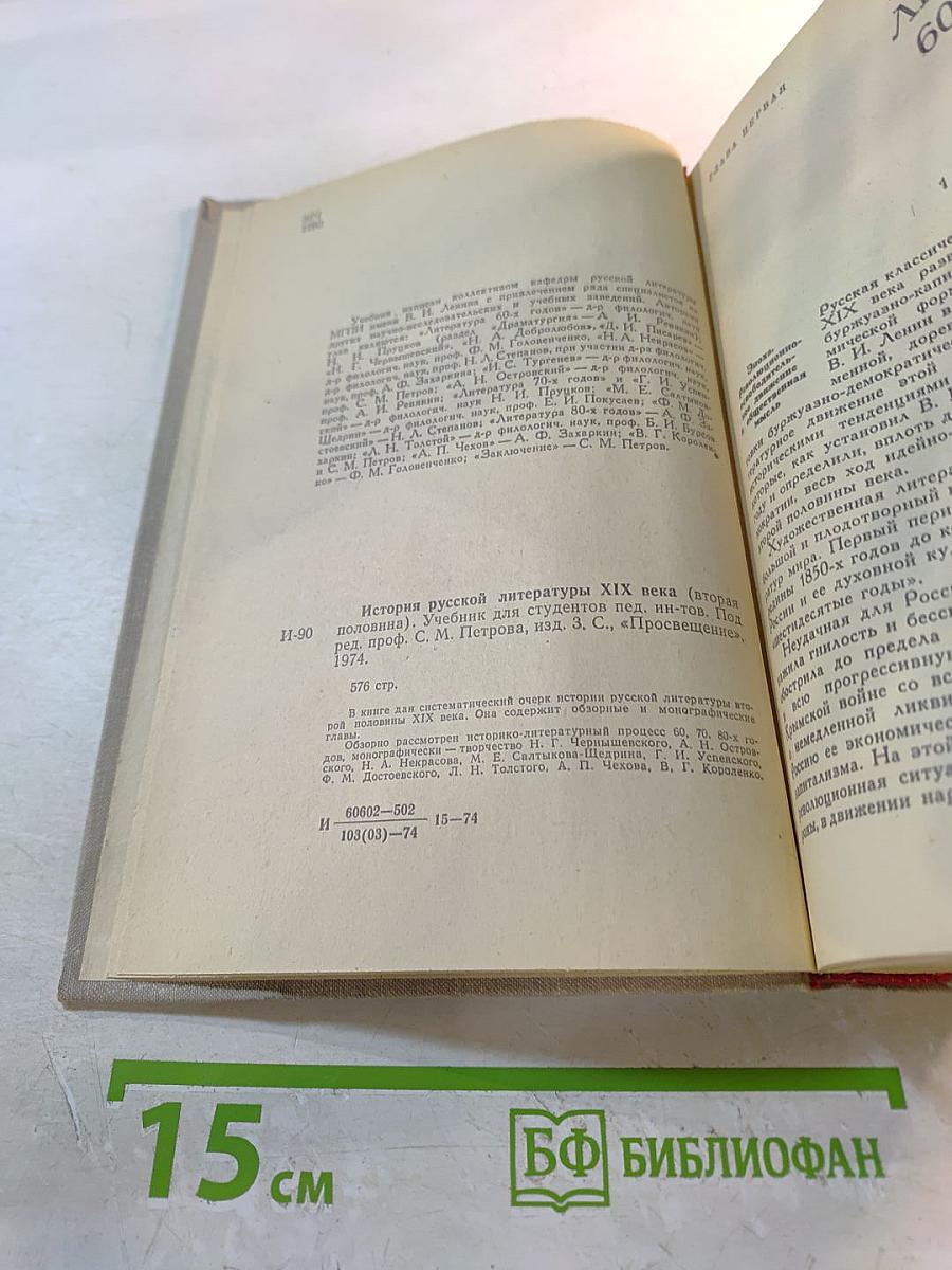 История русской литературы XIX века (Вторая половина)