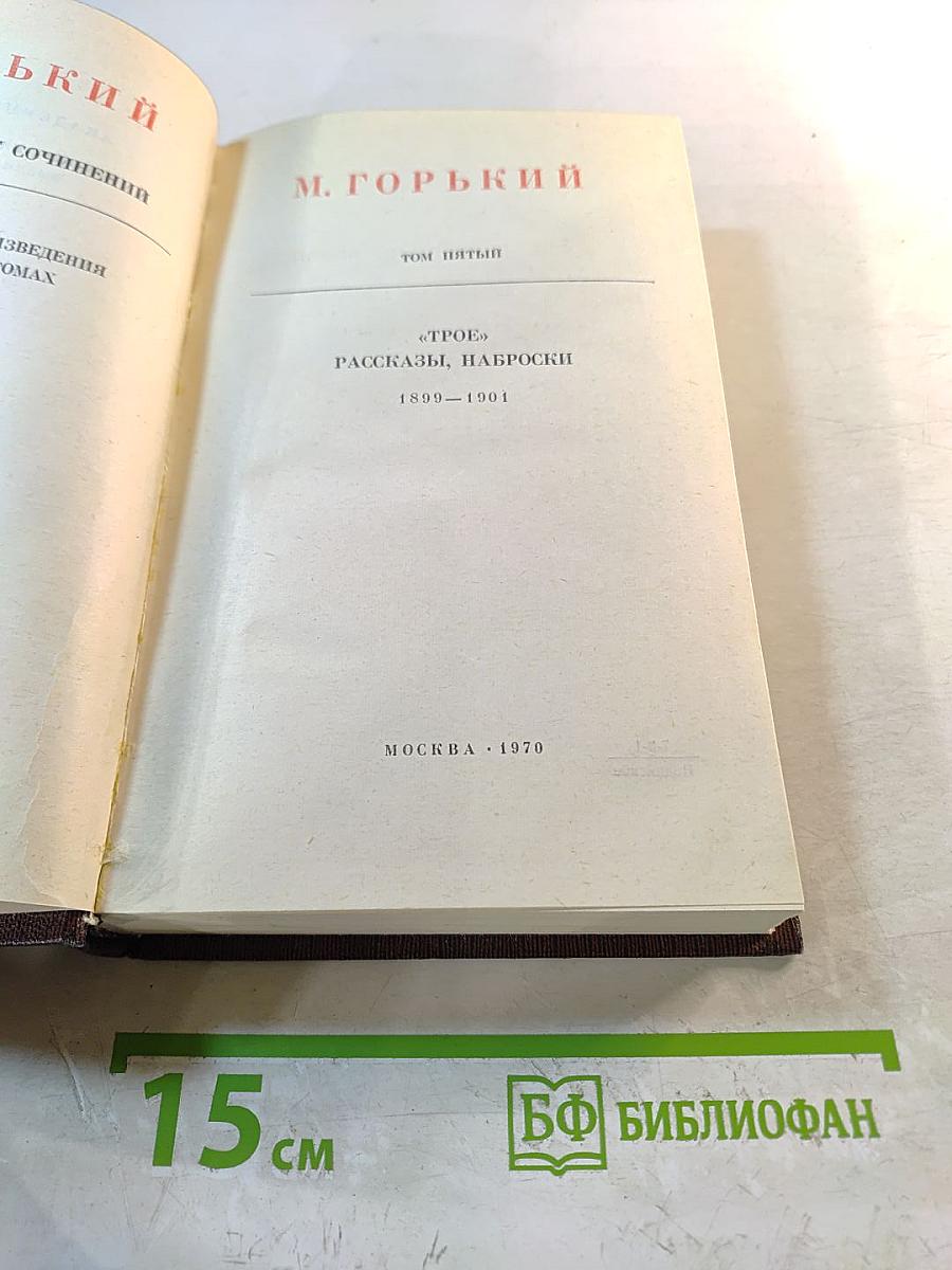 Собрание сочинений в 30 томах. Том 5. Трое. Рассказы, наброски. 1899–1901