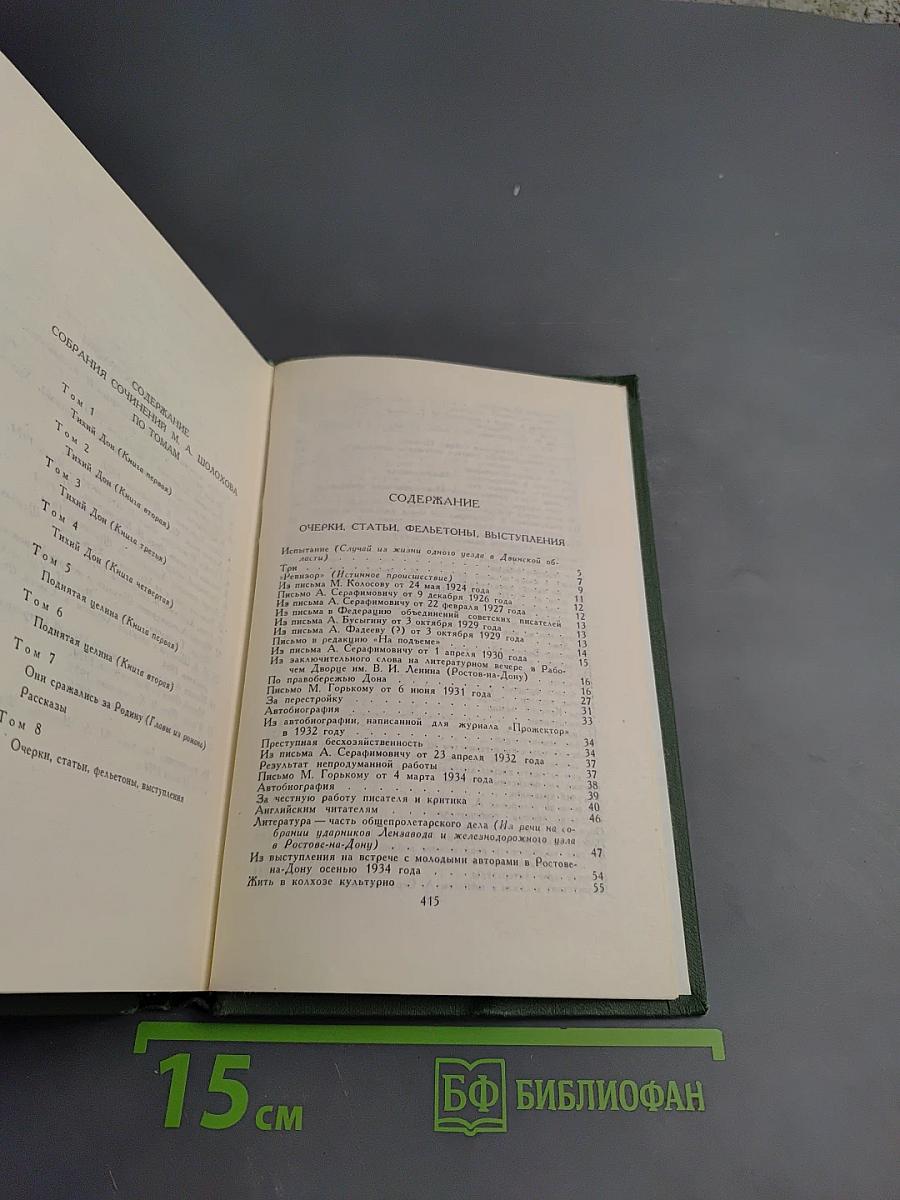 Собрание сочинений в восьми томах. Том 8: Очерки, статьи, фельетоны, выступления