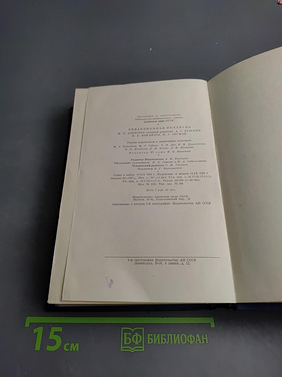 Полное собрание сочинений и писем И.С. Тургенева. Том шестой: Повести и рассказы «Рудин». Статьи и воспоминания 1853-1856