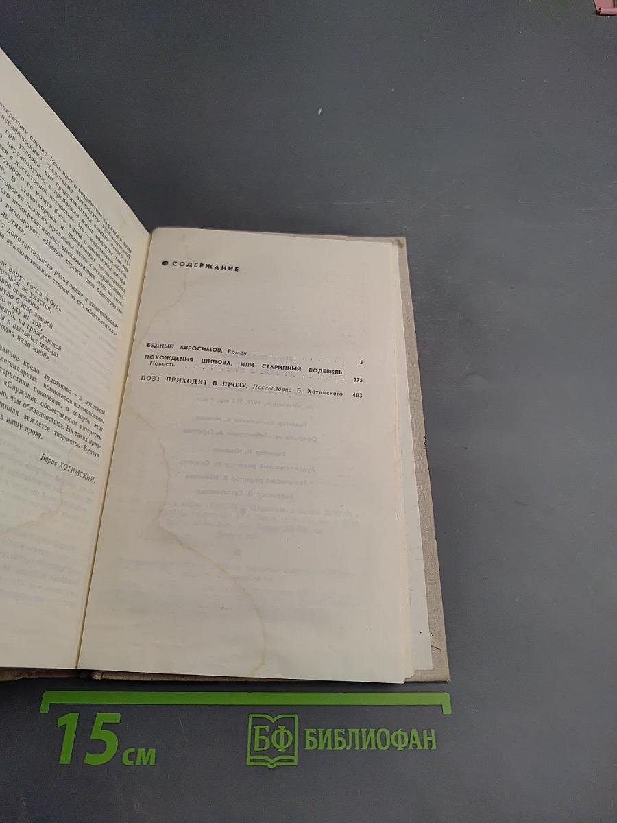 Избранная проза