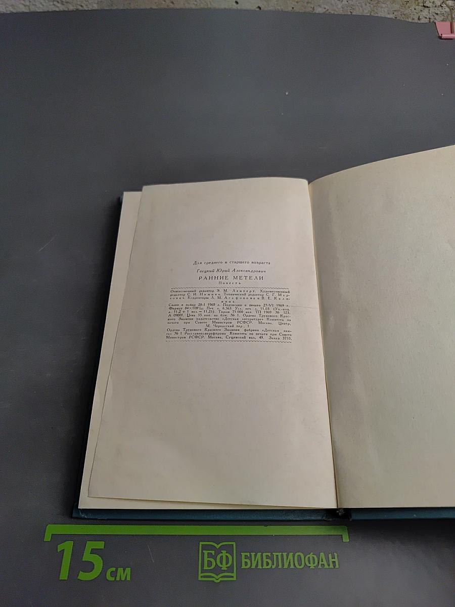 Ранние метели. Повесть о Тургеневе