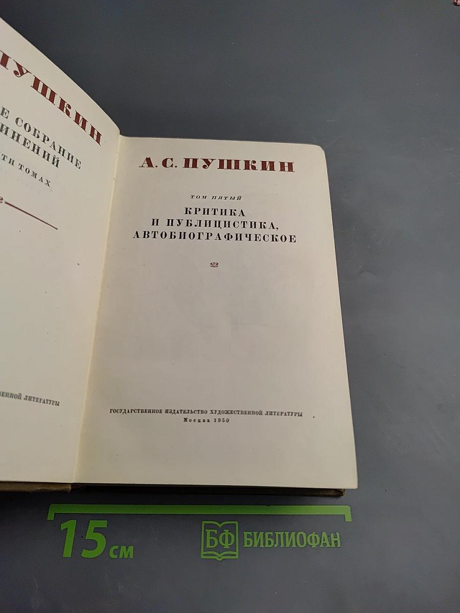 Полное собрание сочинений. Том пятый. Критика и публицистика. Автобиографическое