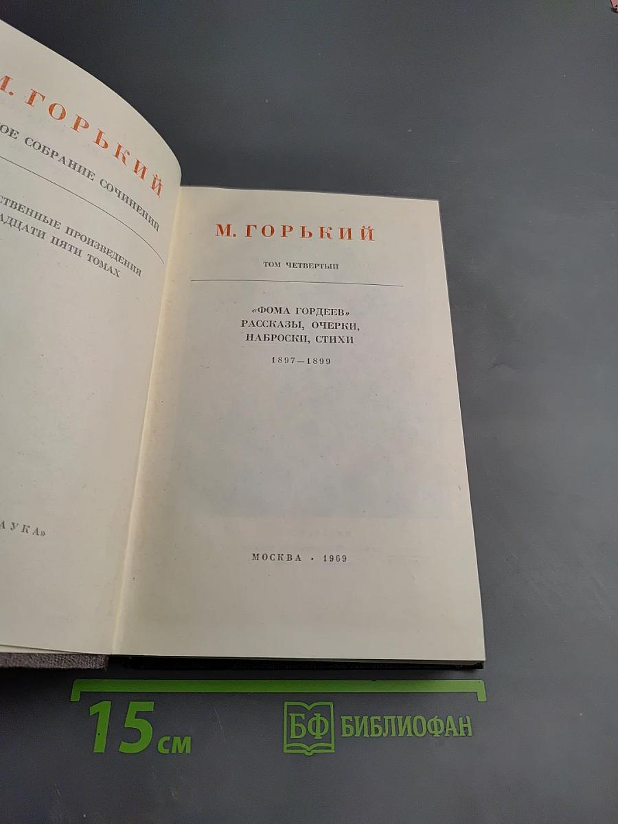Полное собрание сочинений. Том четвертый: Фома Гордеев. Рассказы, очерки, наброски, стихи